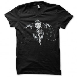Shirt monkey singing noir pour homme et femme