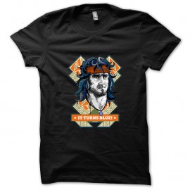 Shirt Rambo "It turns blue" noir pour homme et femme