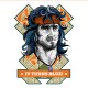 Shirt Rambo 'It turns blue" blanc pour homme et femme