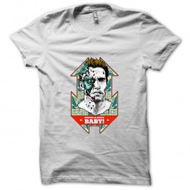Shirt Terminator "Hasta la vista, baby" blanc pour homme et femme