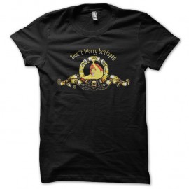 Shirt don't worry be happy noir pour homme et femme