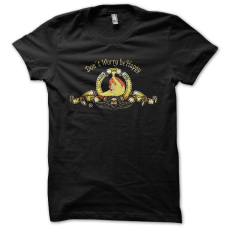 Shirt don't worry be happy noir pour homme et femme