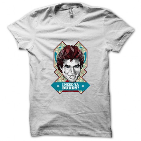 Shirt K2000 Michael Knight 'I need ya buddy" blanc pour homme et femme