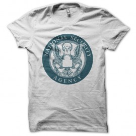 Shirt national security agency blanc pour homme et femme