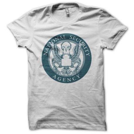 Shirt national security agency blanc pour homme et femme