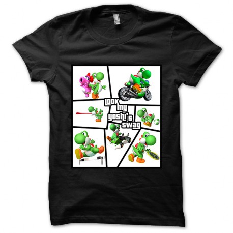 Shirt Yoshi's Swag parodie GTA noir pour homme et femme