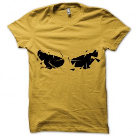 Shirt Deus Ex lunettes brisées jaune pour homme et femme