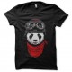 Shirt du panda façon chinois noir pour homme et femme