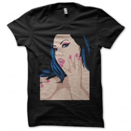 Shirt sexy girl noir pour homme et femme