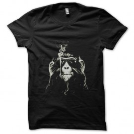 Shirt singe qui fume noir pour homme et femme