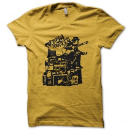 Shirt tom waits jaune pour homme et femme