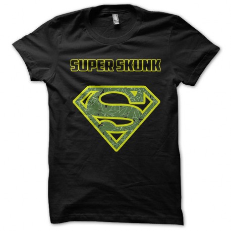 Shirt superskunk parodie superman noir pour homme et femme