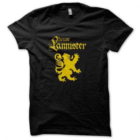 Shirt GoT Lannister noir pour homme et femme