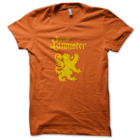 Shirt GoT Lannister orange pour homme et femme