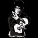 Shirt bruce lee noir pour homme et femme