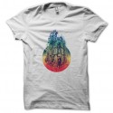 Shirt buiding pop art blanc pour homme et femme