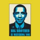 Shirt big brother is watching you obama jaune pour homme et femme