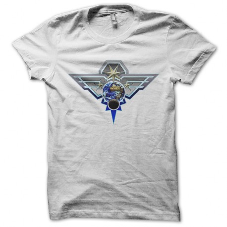 Shirt force interplaneterres blanc pour homme et femme