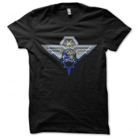 Shirt top gun version spaciale noir pour homme et femme