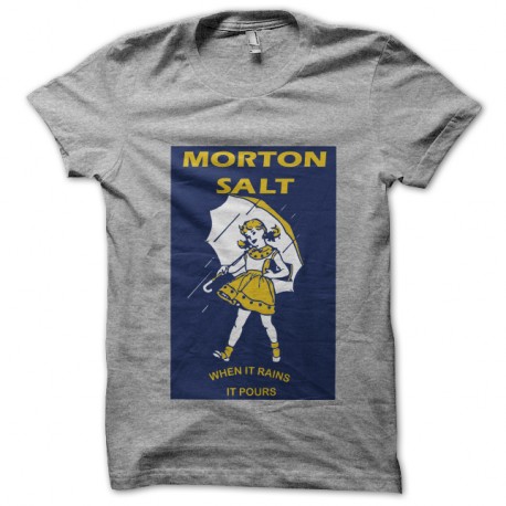 Shirt logo morton salt gris pour homme et femme