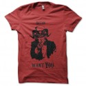 Shirt satan want you rouge pour homme et femme