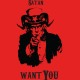 Shirt satan want you rouge pour homme et femme