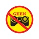 Shirt stop geek blanc pour homme et femme