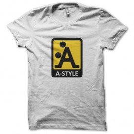 Shirt a-style position sexe blanc pour homme et femme