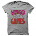 Shirt video games gris pour homme et femme