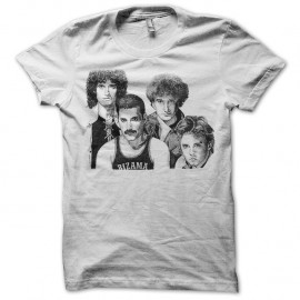 Shirt du groupe queen blanc pour homme et femme