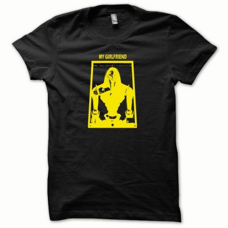 Shirt My Girlfriend Cylon jaune/noir pour homme et femme