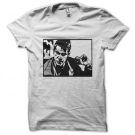 Shirt gun man blanc pour homme et femme