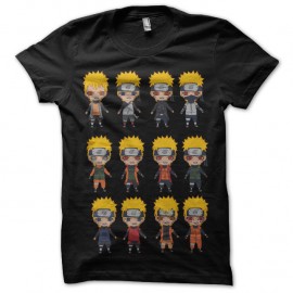 Shirt naruto konoha noir pour homme et femme