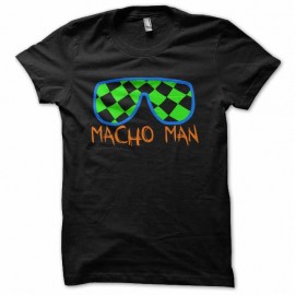 Shirt macho man noir pour homme et femme