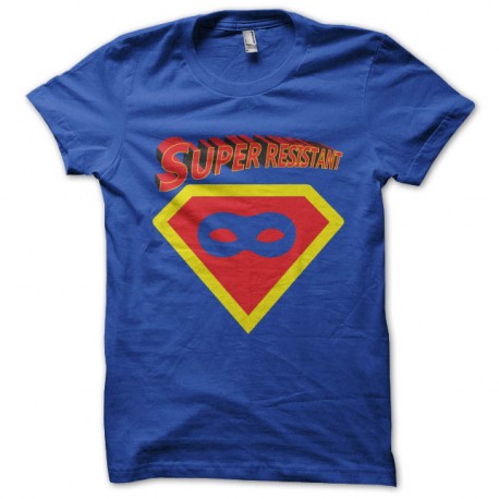 Shirt super resistant parodie superman bleu pour homme et femme