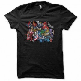 Shirt lego marvel noir pour homme et femme