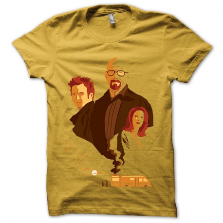 Shirt Breaking bad Walt, Skyler et Jesse, fumée jaune pour homme et femme