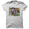Shirt personnages manga blanc pour homme et femme