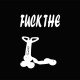 Shirt Fuck the Trotinette blanc/noir pour homme et femme