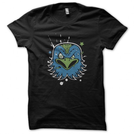 Shirt oiseau en colere noir pour homme et femme