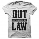 Shirt out law blanc pour homme et femme