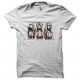 Shirt Three wise monkeys blanc pour homme et femme