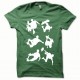 Shirt Skate blanc/vert bouteille pour homme et femme