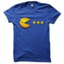 Shirt pac man bleu pour homme et femme