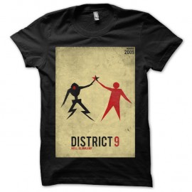 t-shirt Black District 9 Affiche détournée pour homme et femme