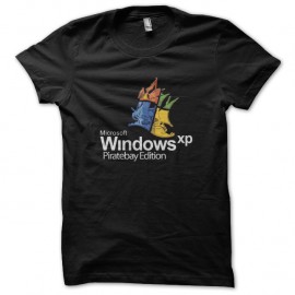 Shirt windows xp noir pour homme et femme