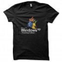 Shirt windows xp noir pour homme et femme