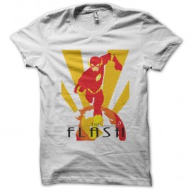 Shirt the flash sur la terre blanc pour homme et femme
