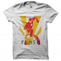 Shirt the flash sur la terre blanc pour homme et femme
