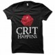 Shirt critiques hapens noir pour homme et femme